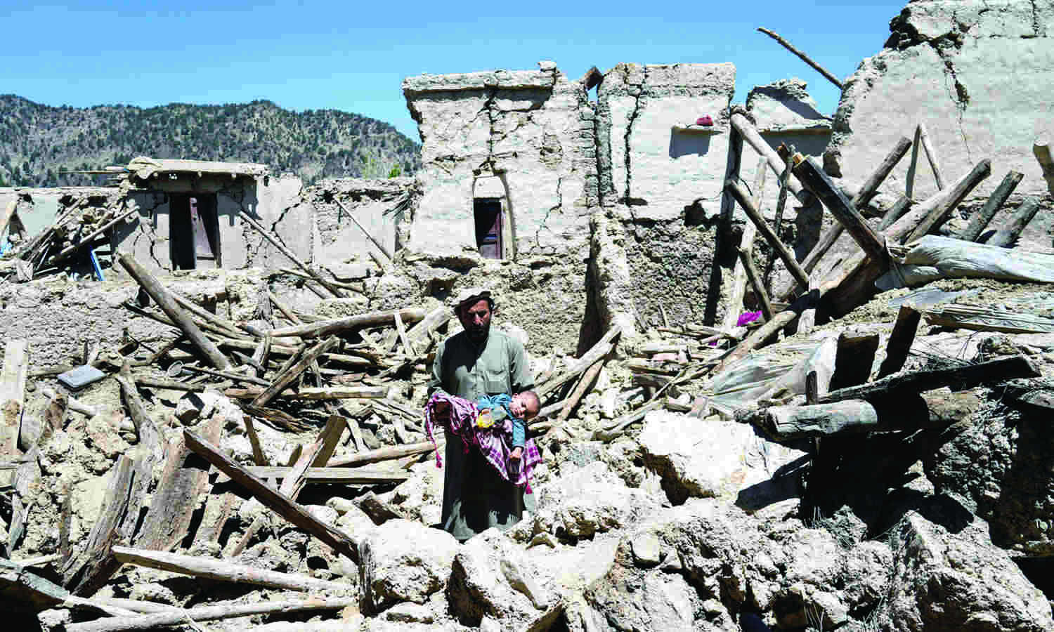 Destruction everywhere, help scarce