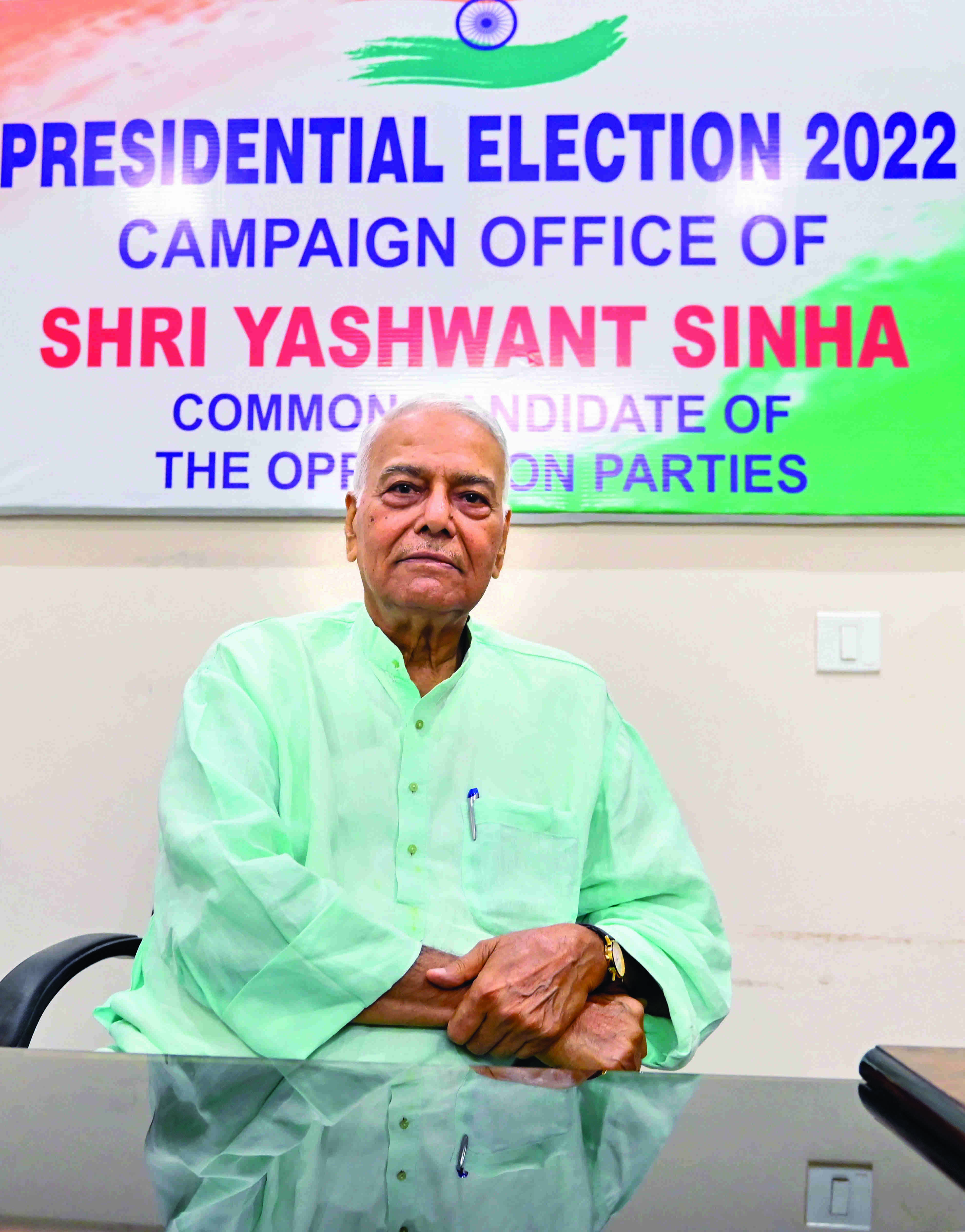 Sinha to file nomination for Prez poll today Sinha to file nomination for Prez poll today