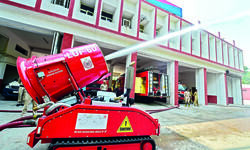 Robots not only dousing fires but also saving firemens lives