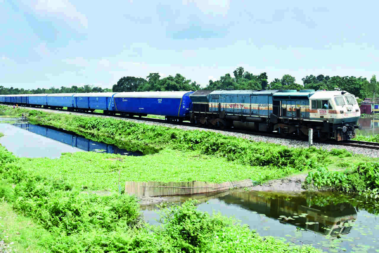 Rlys to transport relief materials   to flood-hit NE states free-of-cost