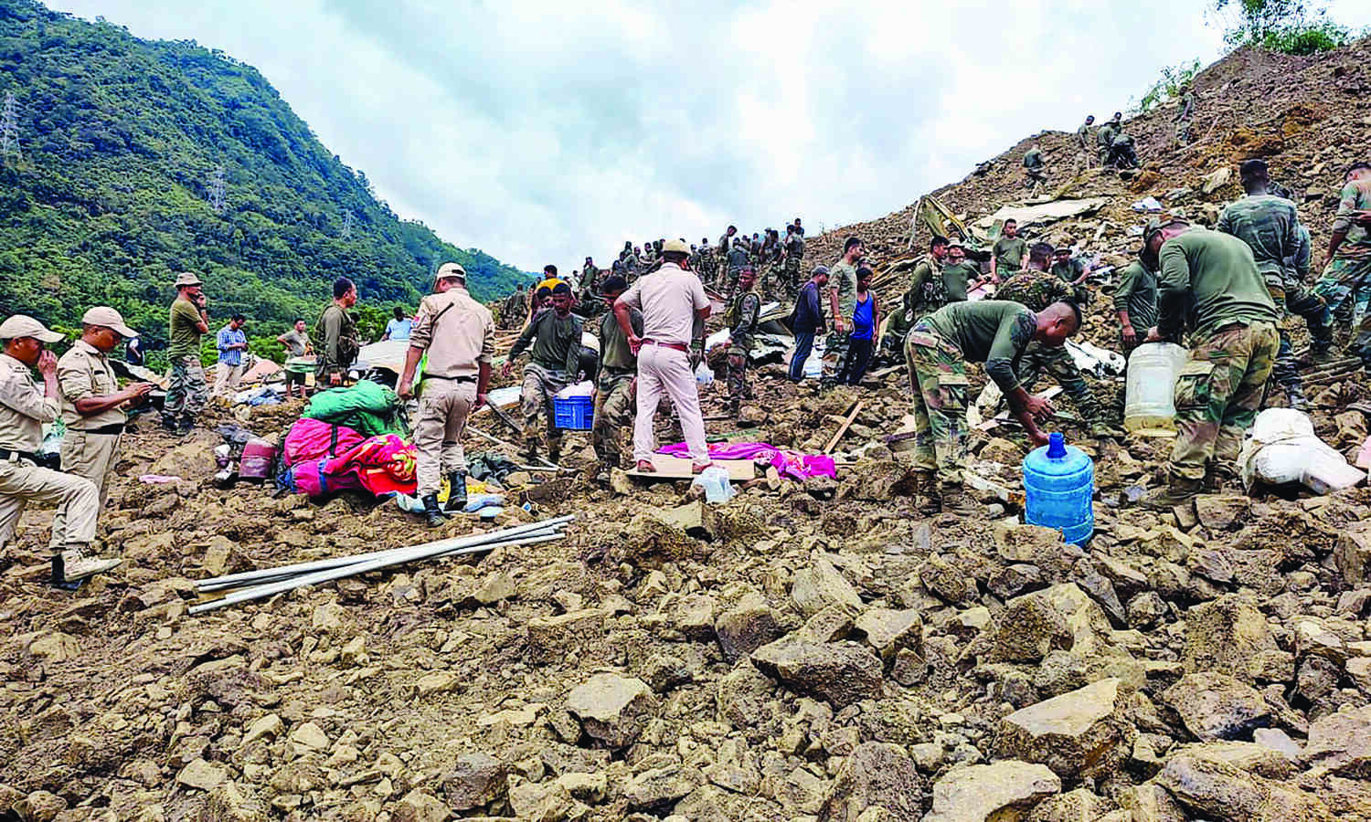 8 killed, 72 missing as landslide hits railway construction site