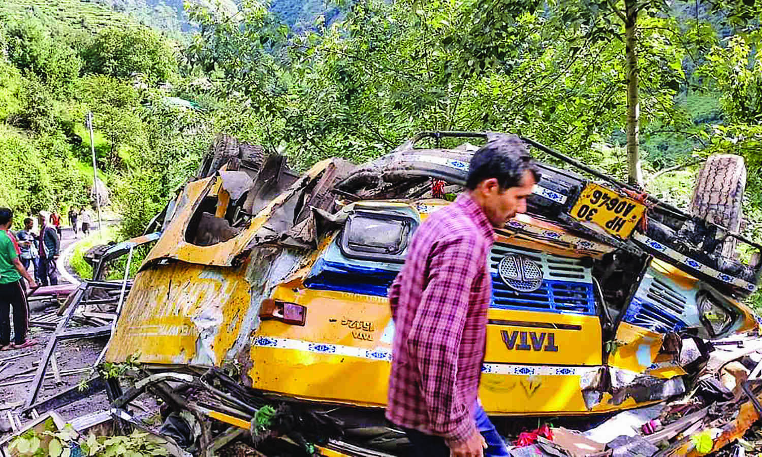 13 killed, 2 injured as bus falls into gorge