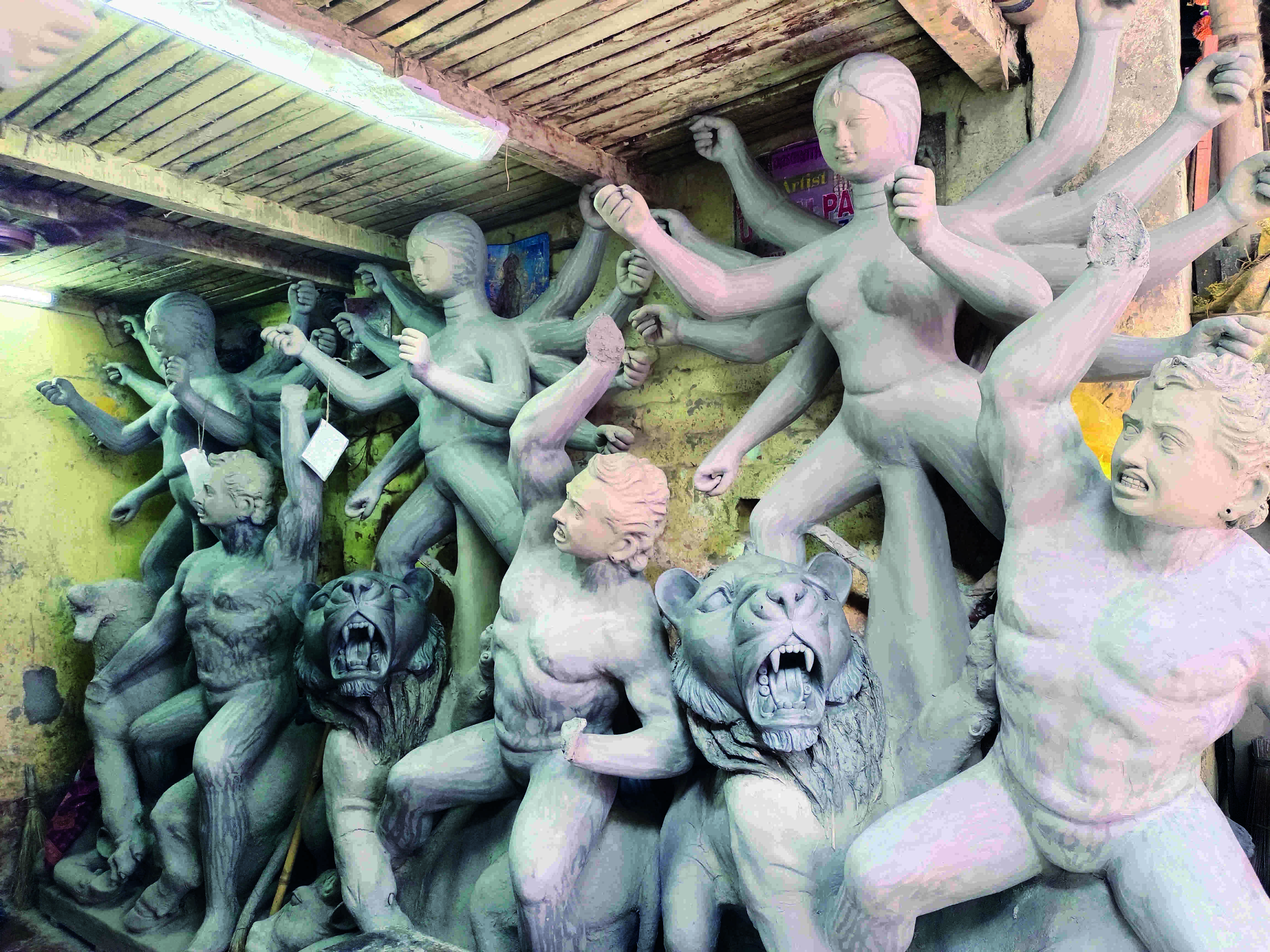 Spike in cost of raw materials: Artisans mull to hike Durga idol prices by 10-15% Spike in cost of raw materials: Artisans mull to hike Durga idol prices by 10-15%