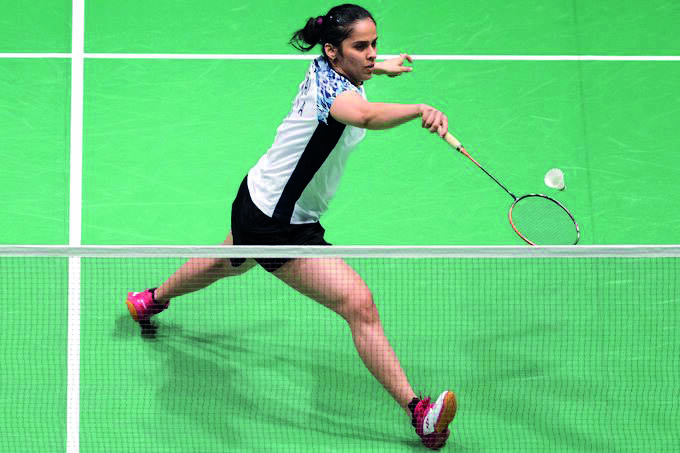 Saina stuns Bing Jiao to join Sindhu