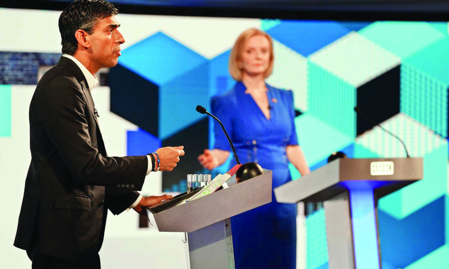 Rishi Sunak, Liz Truss neck and neck after first TV debate clash