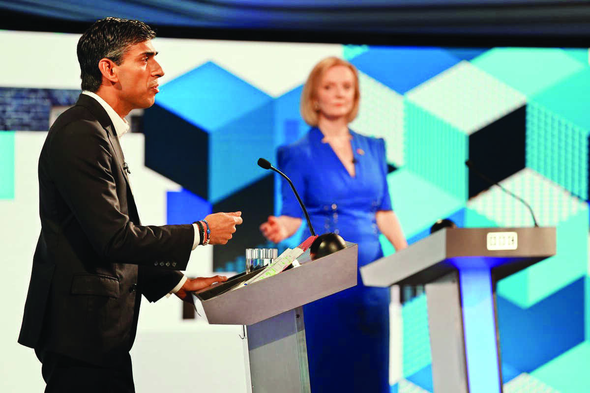Rishi Sunak, Liz Truss neck and neck after first TV debate clash