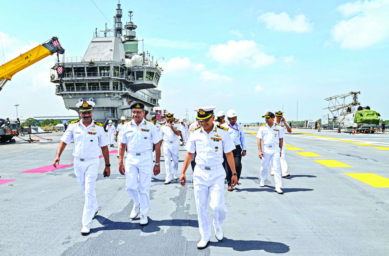 Countrys first indigenously made aircraft carrier delivered to the Indian Navy Countrys first indigenously made aircraft carrier delivered to the Indian Navy