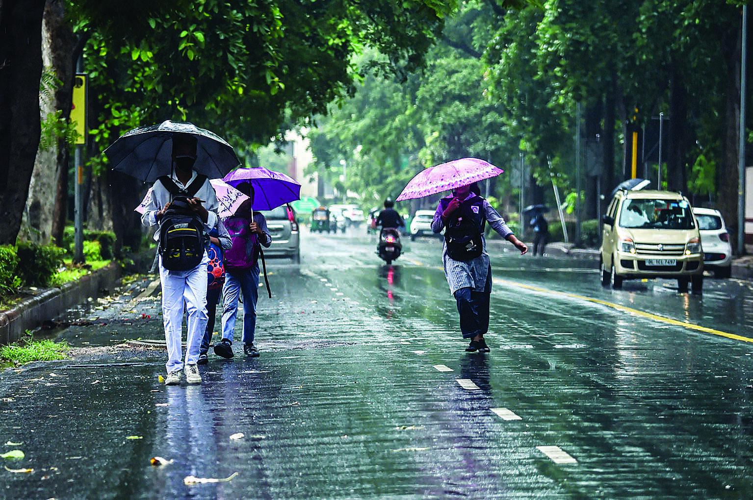 Several parts of Capital witness rain