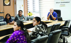 Sisodia reviews progress of streetscaping proj of 16 roads Sisodia reviews progress of streetscaping proj of 16 roads