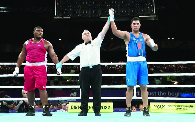 Sagar joins Amit Panghal, Jasmine in boxing semi-finals to ensure 6 medals Sagar joins Amit Panghal, Jasmine in boxing semi-finals to ensure 6 medals