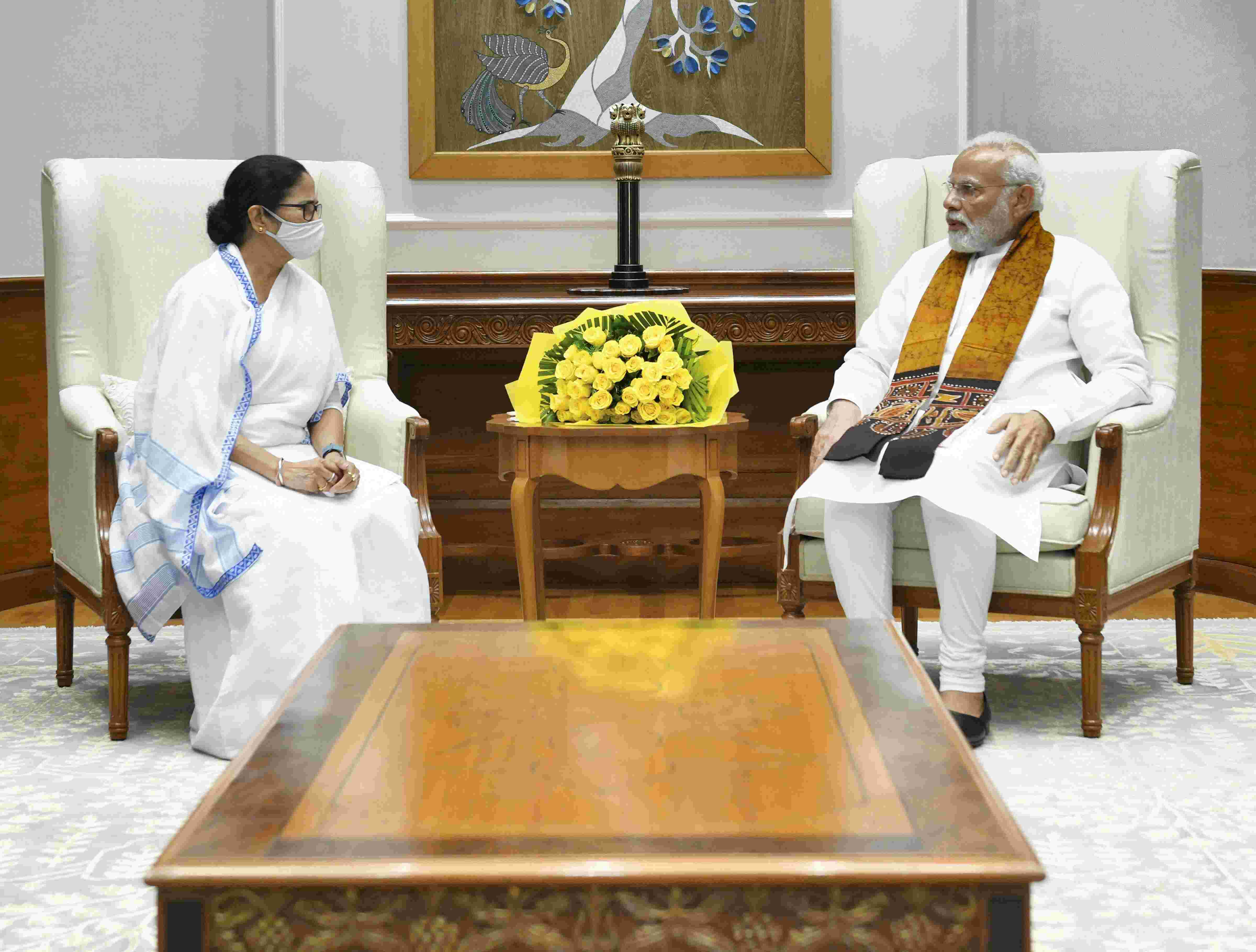 Mamata meets PM Modi, seeks release of outstanding funds