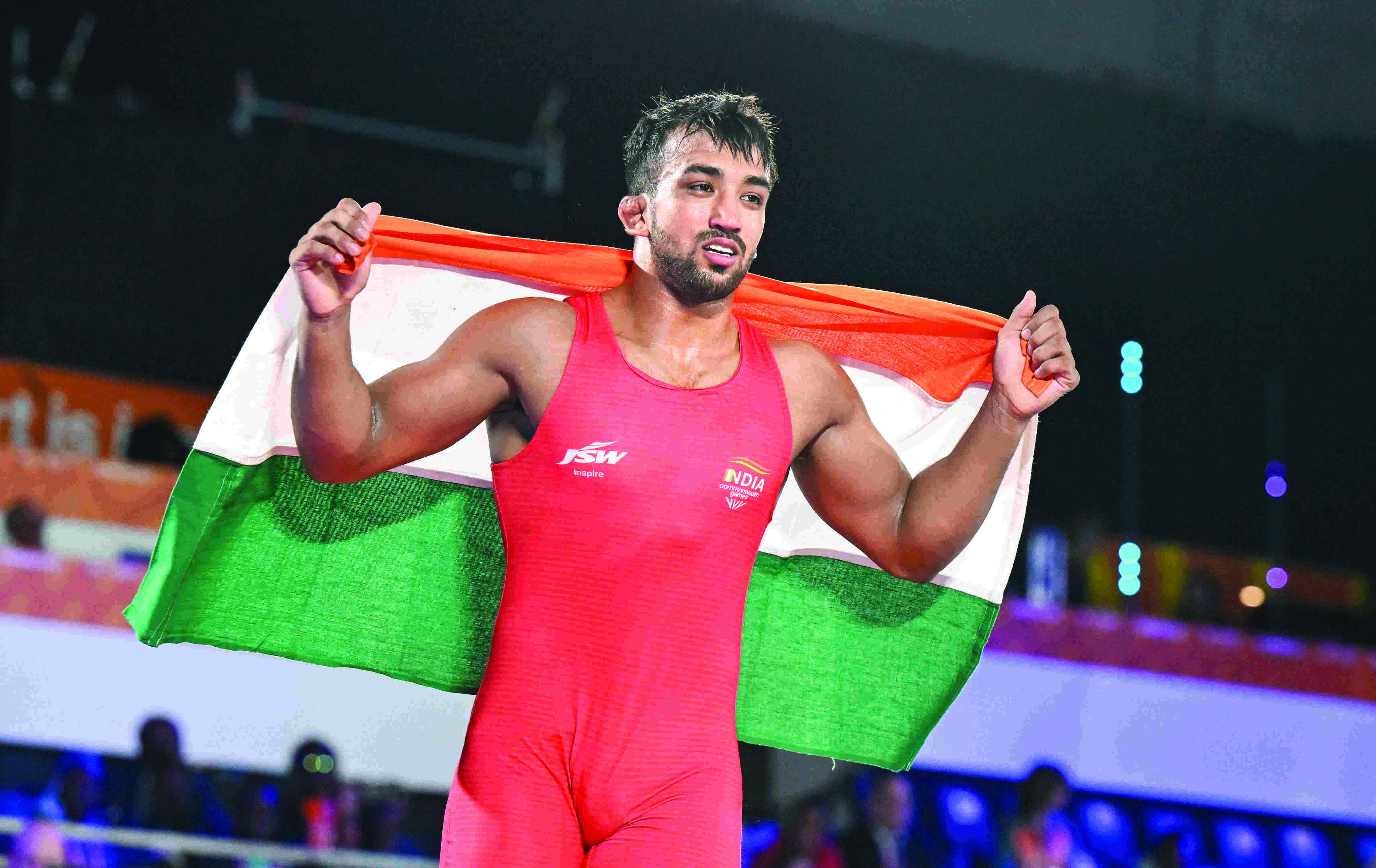 Vinesh Phogat, Dahiya & Naveen win yellow metal Vinesh Phogat, Dahiya & Naveen win yellow metal