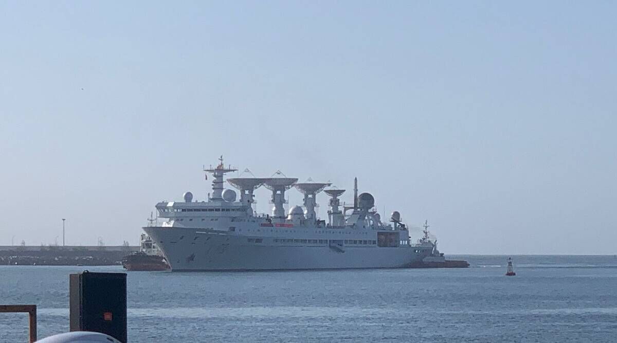 Chinese research ship docks at Sri Lankas Hambantota port: Official Chinese research ship docks at Sri Lankas Hambantota port: Official