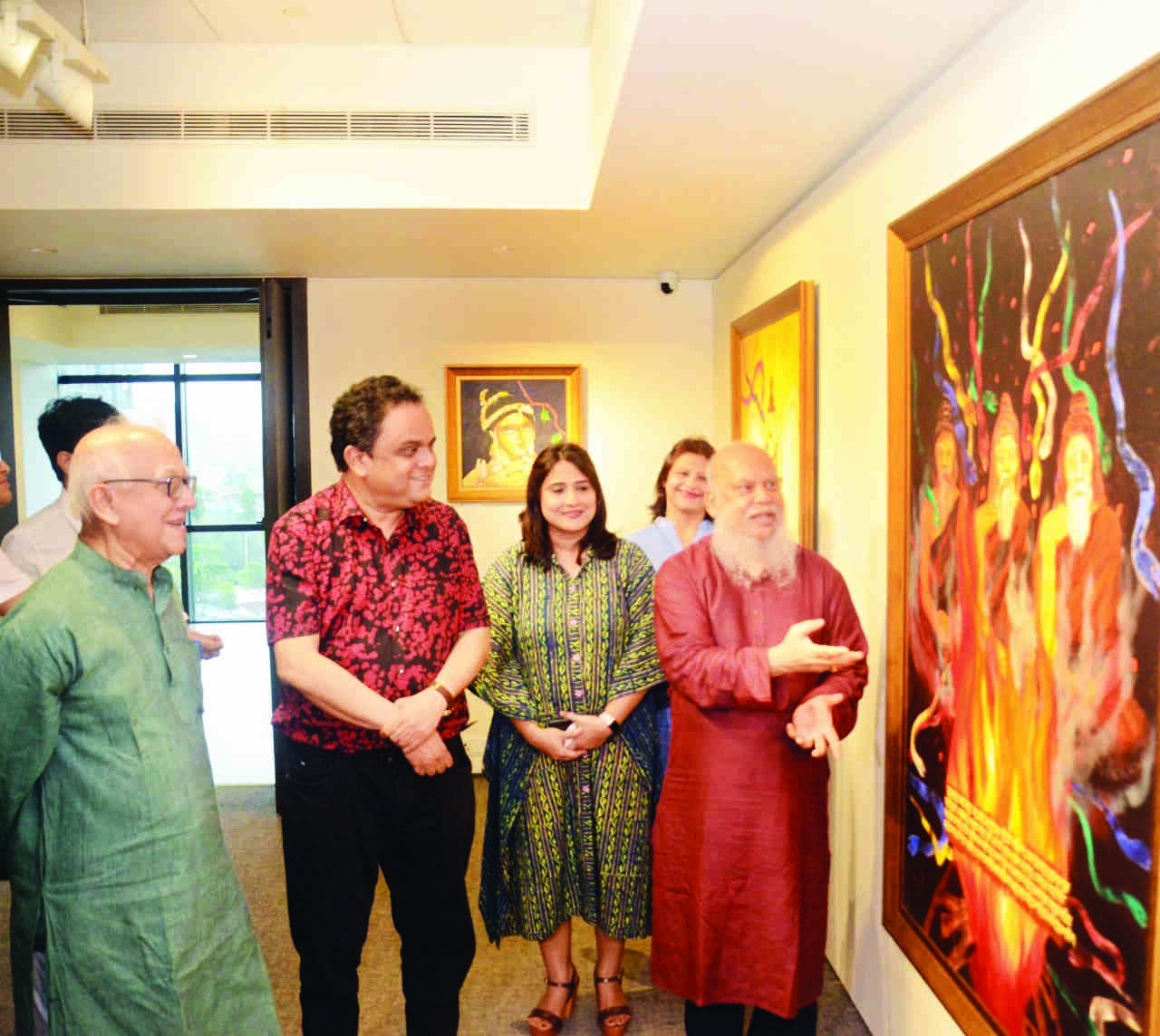 Shuvaprasannas exhibition brings Mahabharata characters to life