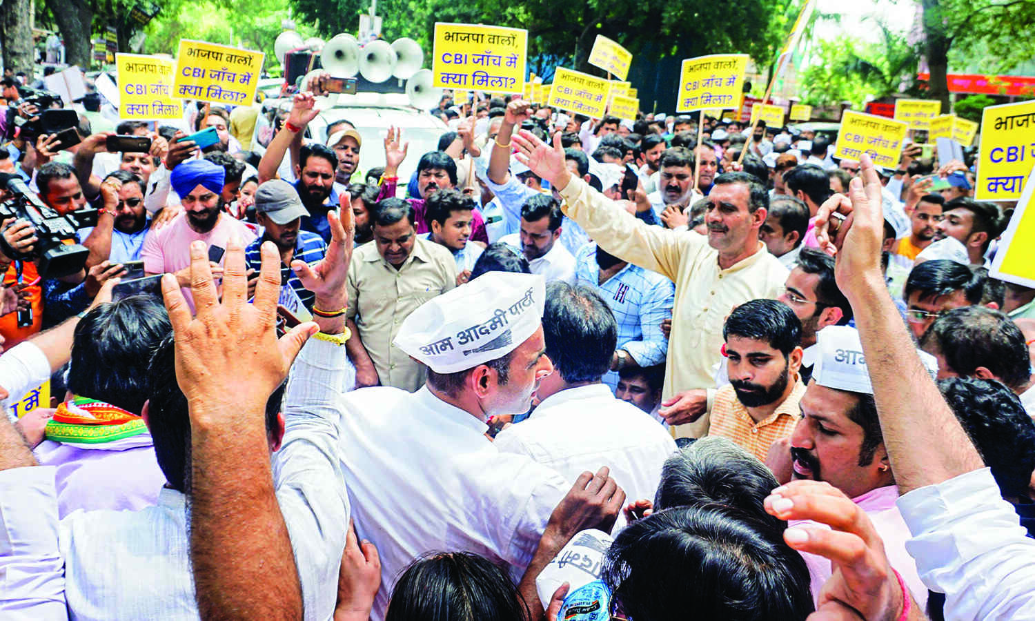 Tell nation what CBI has found against Sisodia so far, says AAP