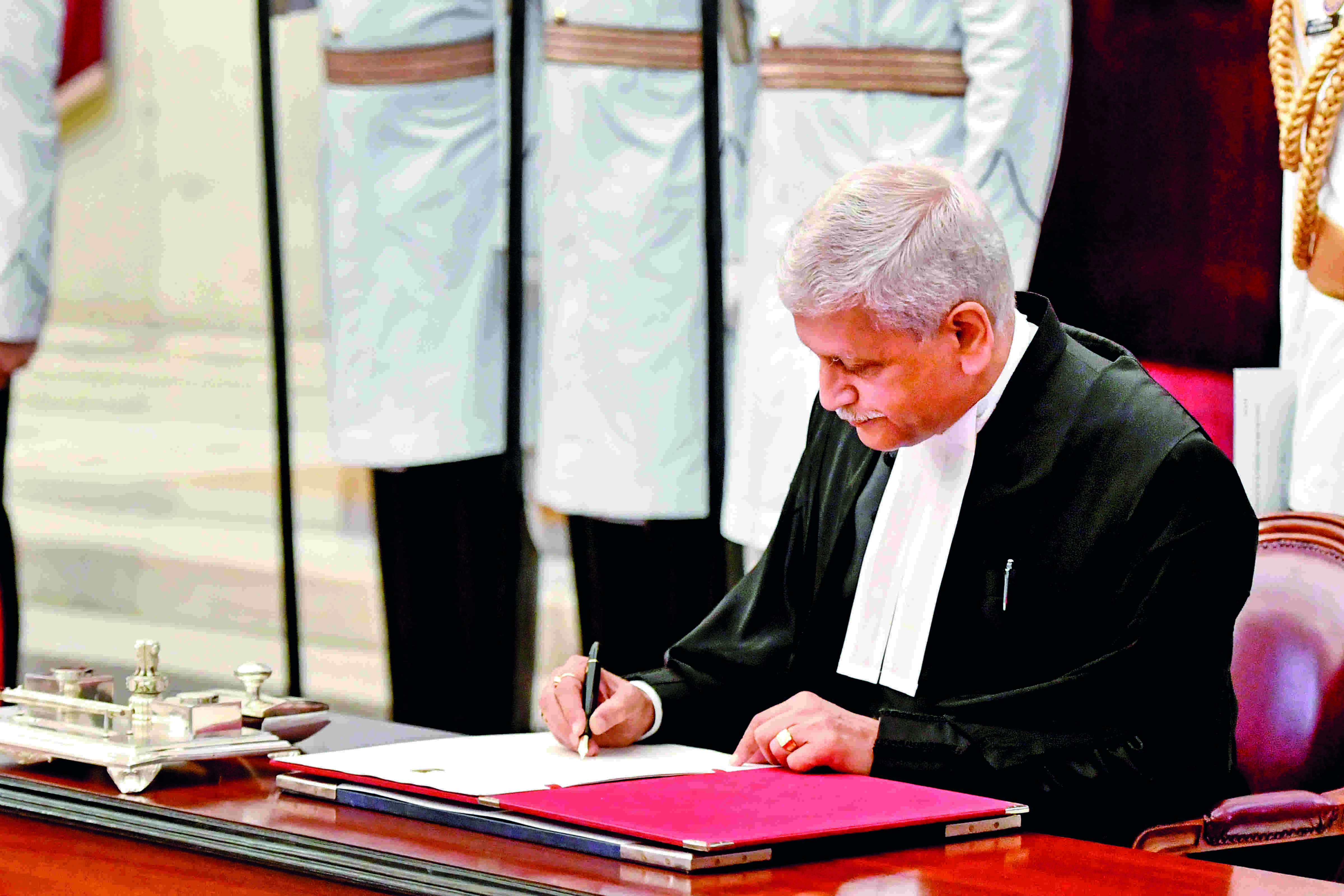 Justice UU Lalit sworn in as 49th CJI