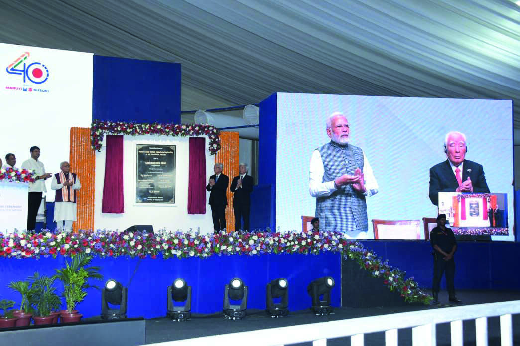Modi lays foundation stone of Marutis 3rd plant through video conferencing