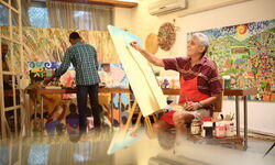 Collage art gives freedom of texturing