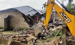 Massive eviction drive underway in Assams Sonitpur amid heavy security