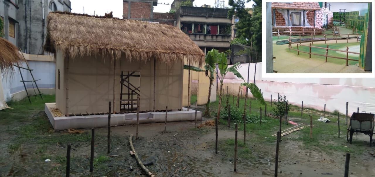 Rays works, communal harmony during Calcutta Killings among few unique themes at Puja pandals this year Rays works, communal harmony during Calcutta Killings among few unique themes at Puja pandals this year