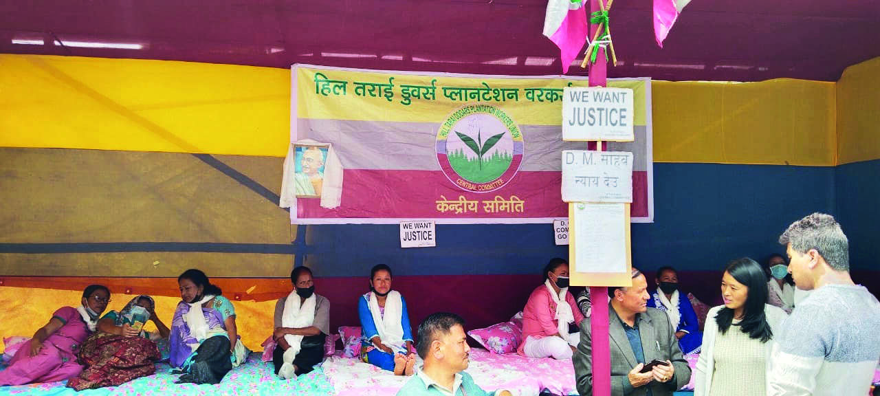 Workers of 10 tea estates in the Hills launch relay hunger strike