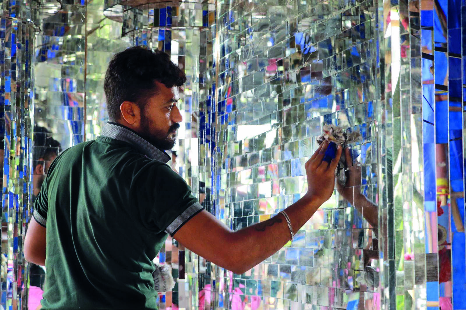 Mohammad Ali Park Puja pandal to be a replica of Rajasthans Sheesh Mahal Mohammad Ali Park Puja pandal to be a replica of Rajasthans Sheesh Mahal