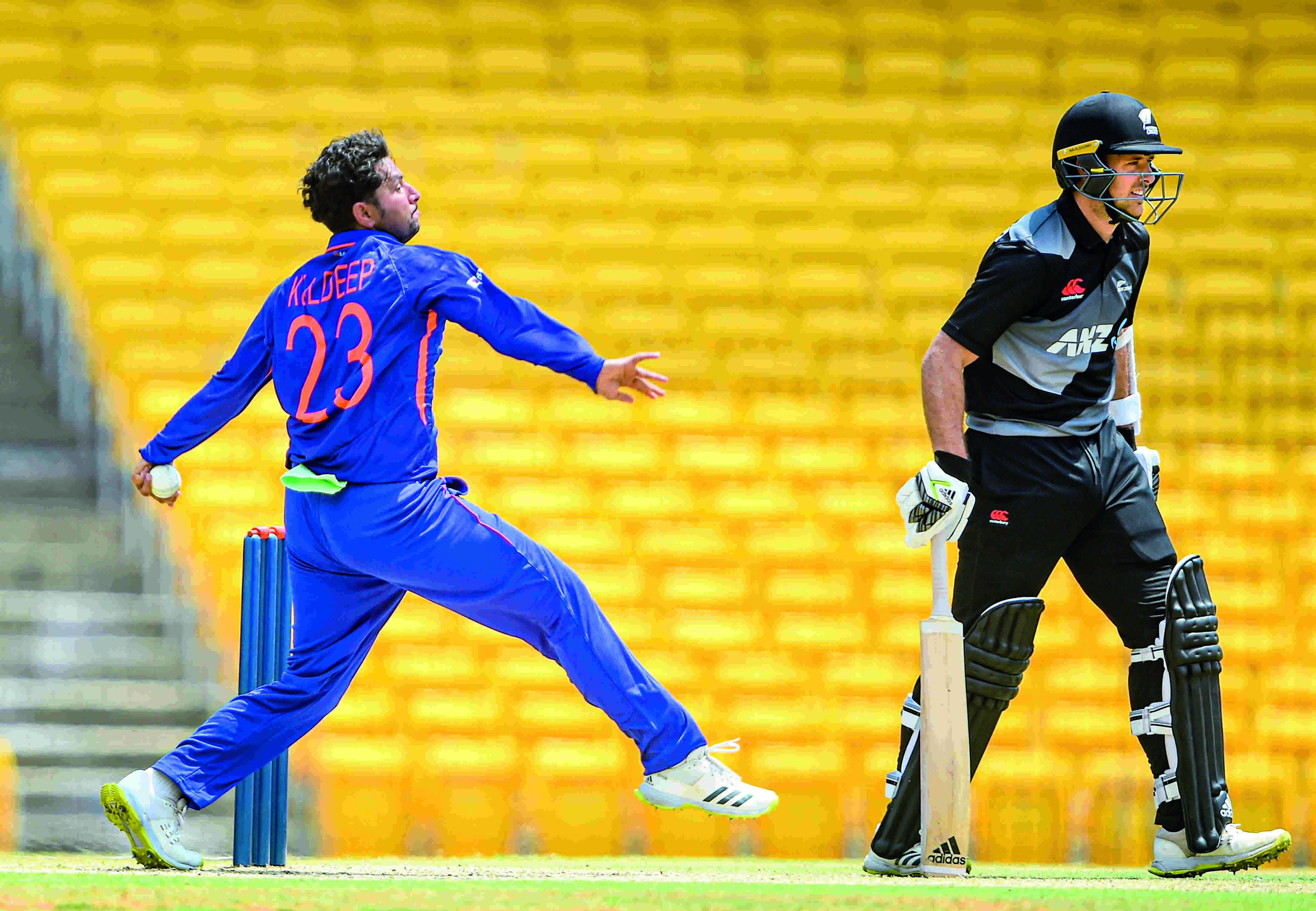 Kuldeeps hat-trick, Shaws fiery 77 aid India A beat NZ, seal series Kuldeeps hat-trick, Shaws fiery 77 aid India A beat NZ, seal series