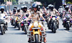 Ahead of festivals, DCP East conducts patrolling Ahead of festivals, DCP East conducts patrolling
