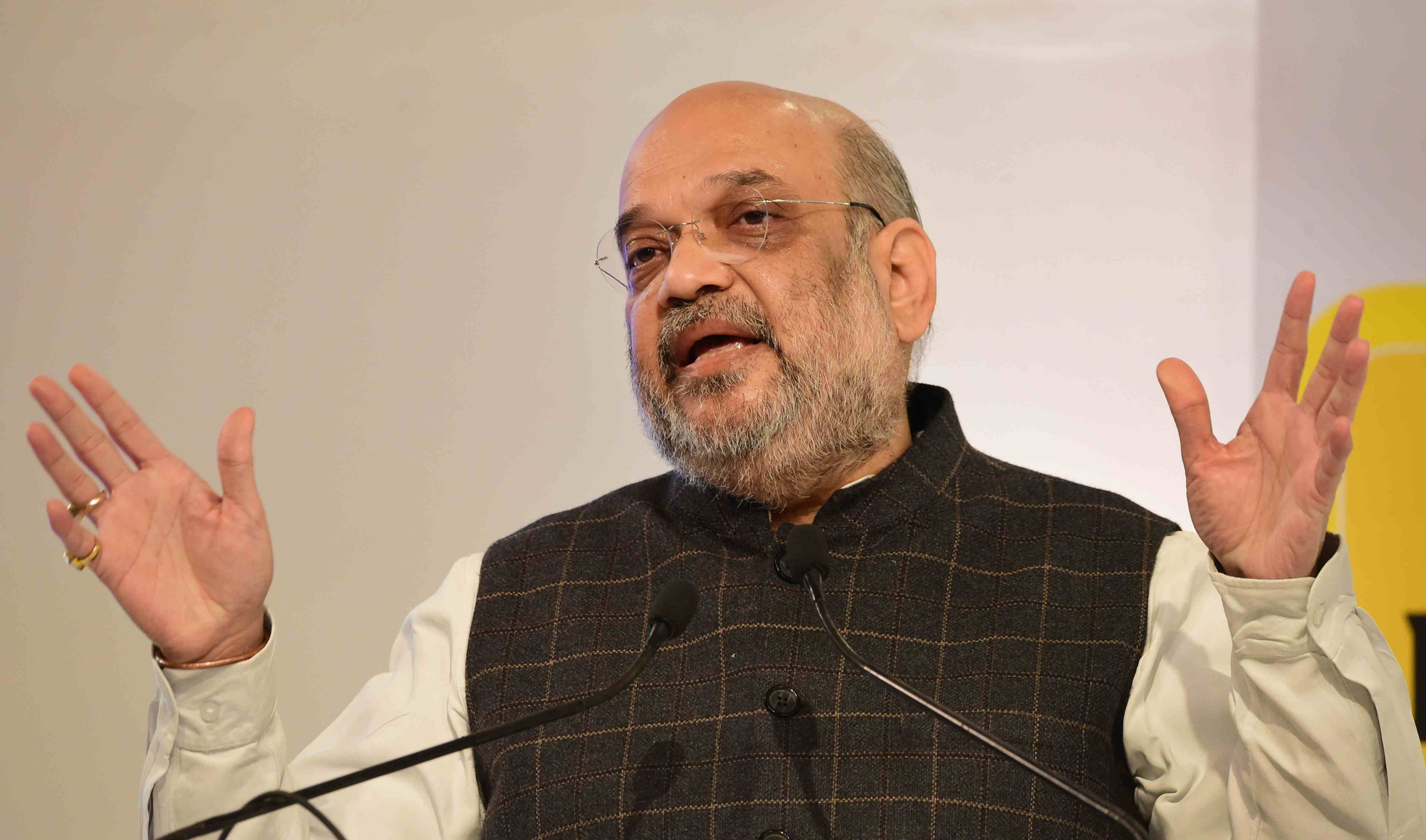 HM Amit Shah reviews security situation in J-K