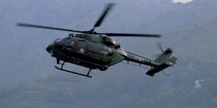 Army helicopter crashes in Tawang, pilot killed Army helicopter crashes in Tawang, pilot killed