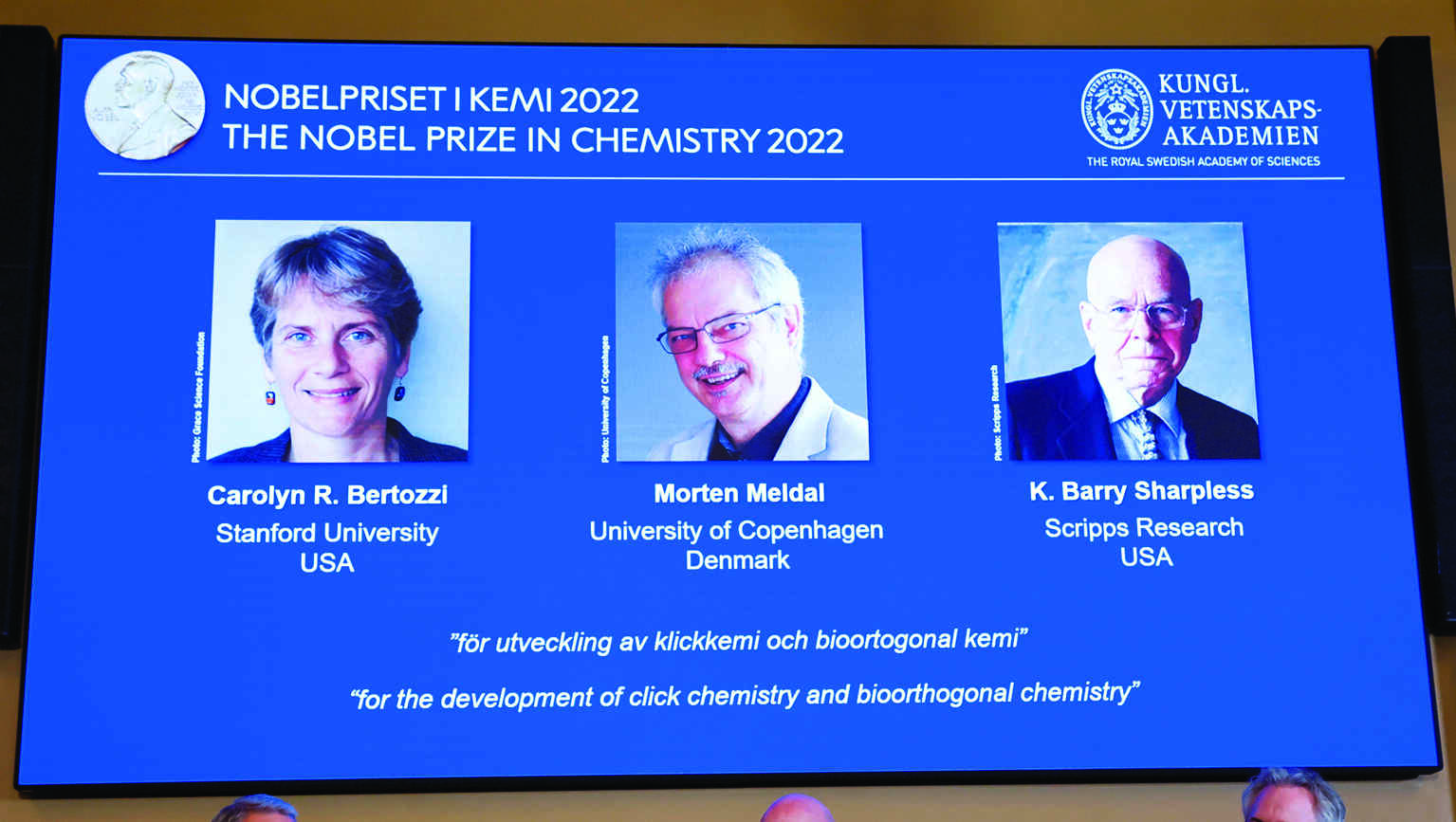 Nobel prize in chemistry awarded to 3 scientists who made molecules click Nobel prize in chemistry awarded to 3 scientists who made molecules click