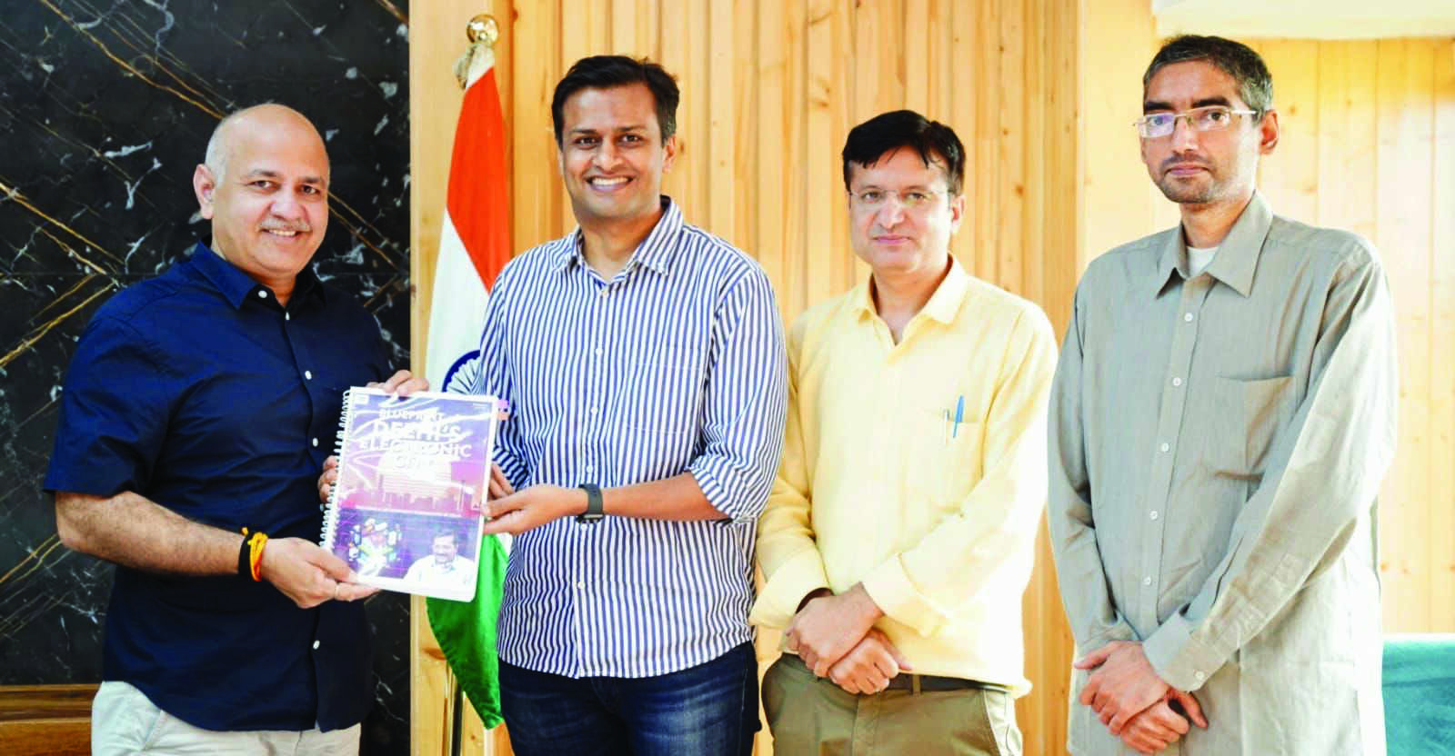 Govt think tank submits blueprint of proposed Electronic City to Deputy CM Manish Sisodia Govt think tank submits blueprint of proposed Electronic City to Deputy CM Manish Sisodia