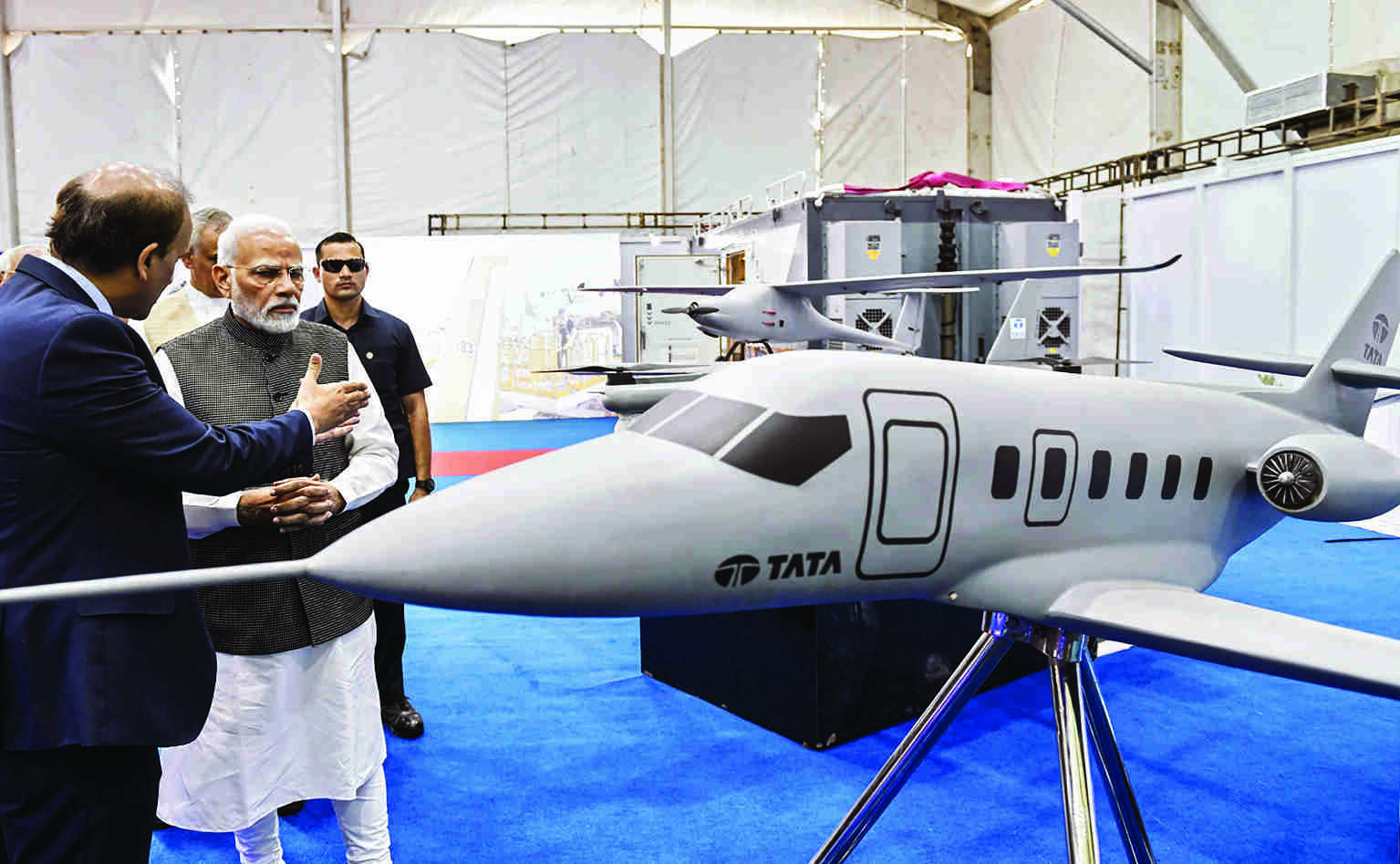 PM Modi lays foundation stone of facility to produce C-295 transport aircraft PM Modi lays foundation stone of facility to produce C-295 transport aircraft