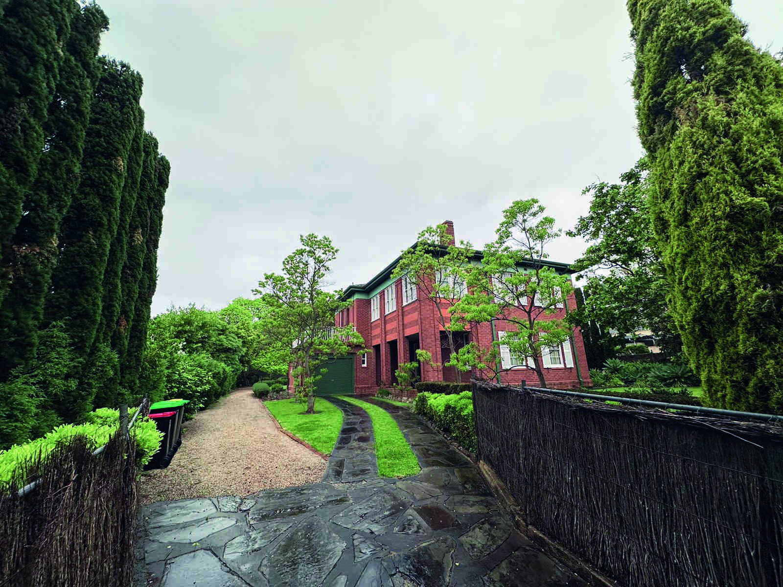 There was only silence around Bradmans red house There was only silence around Bradmans red house