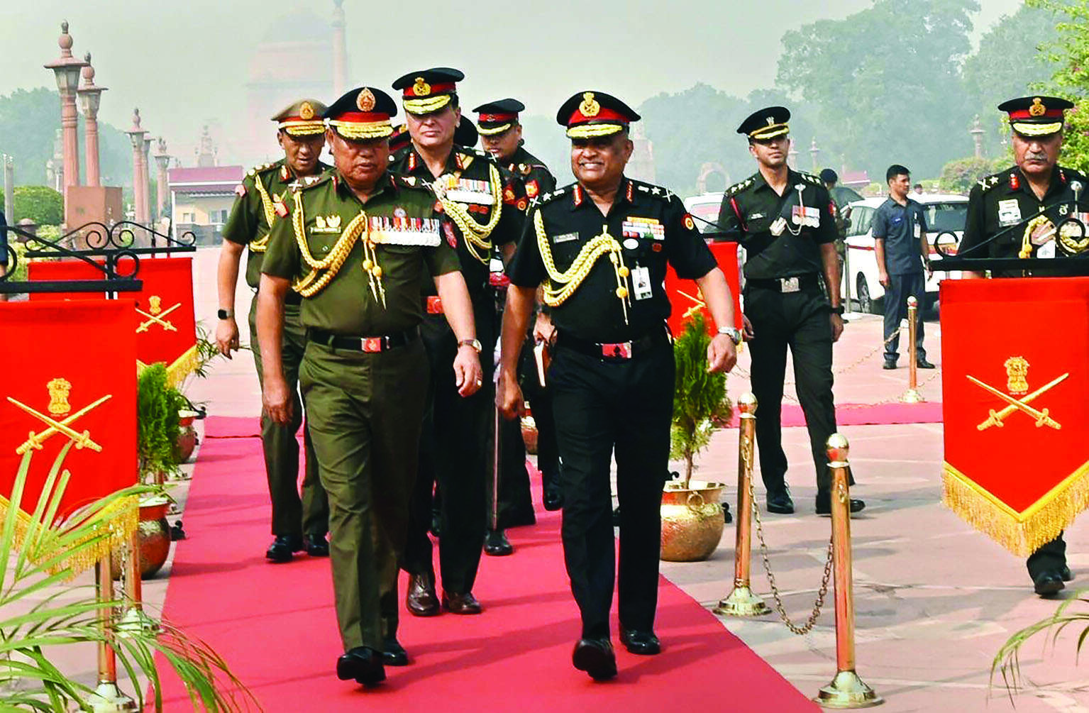 Army Chief Gen Pande holds talks with Bhutanese commander Army Chief Gen Pande holds talks with Bhutanese commander