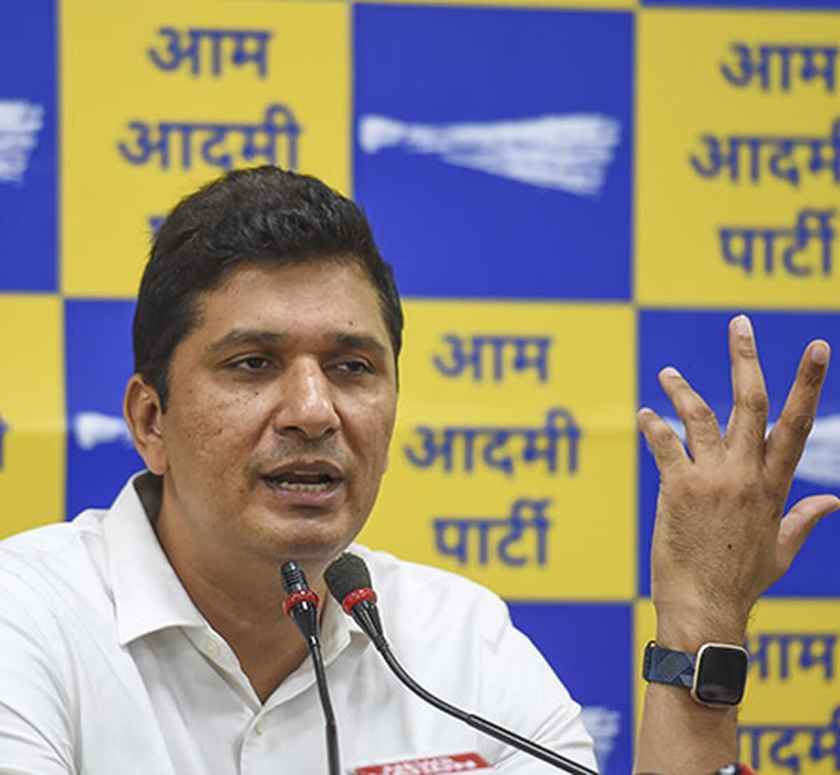 BJP contesting elections with support of Sukesh Chandrasekhar: AAP MLA Saurabh Bhardwaj
