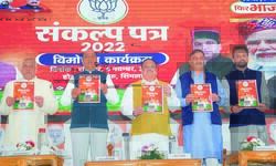 BJP releases party manifesto for Himachal Pradesh polls