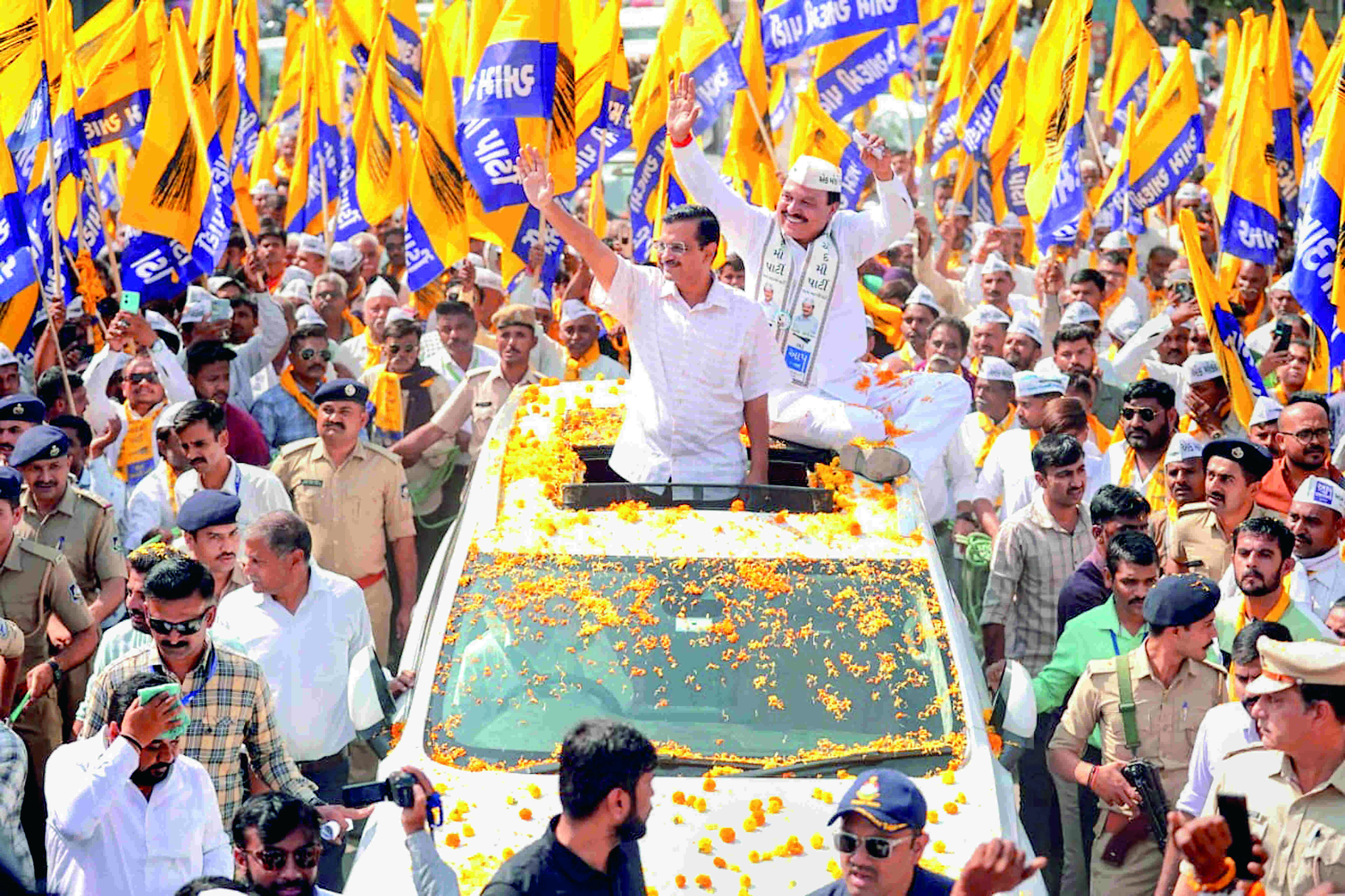 AAP declares 12 more candidates for Guj polls AAP declares 12 more candidates for Guj polls