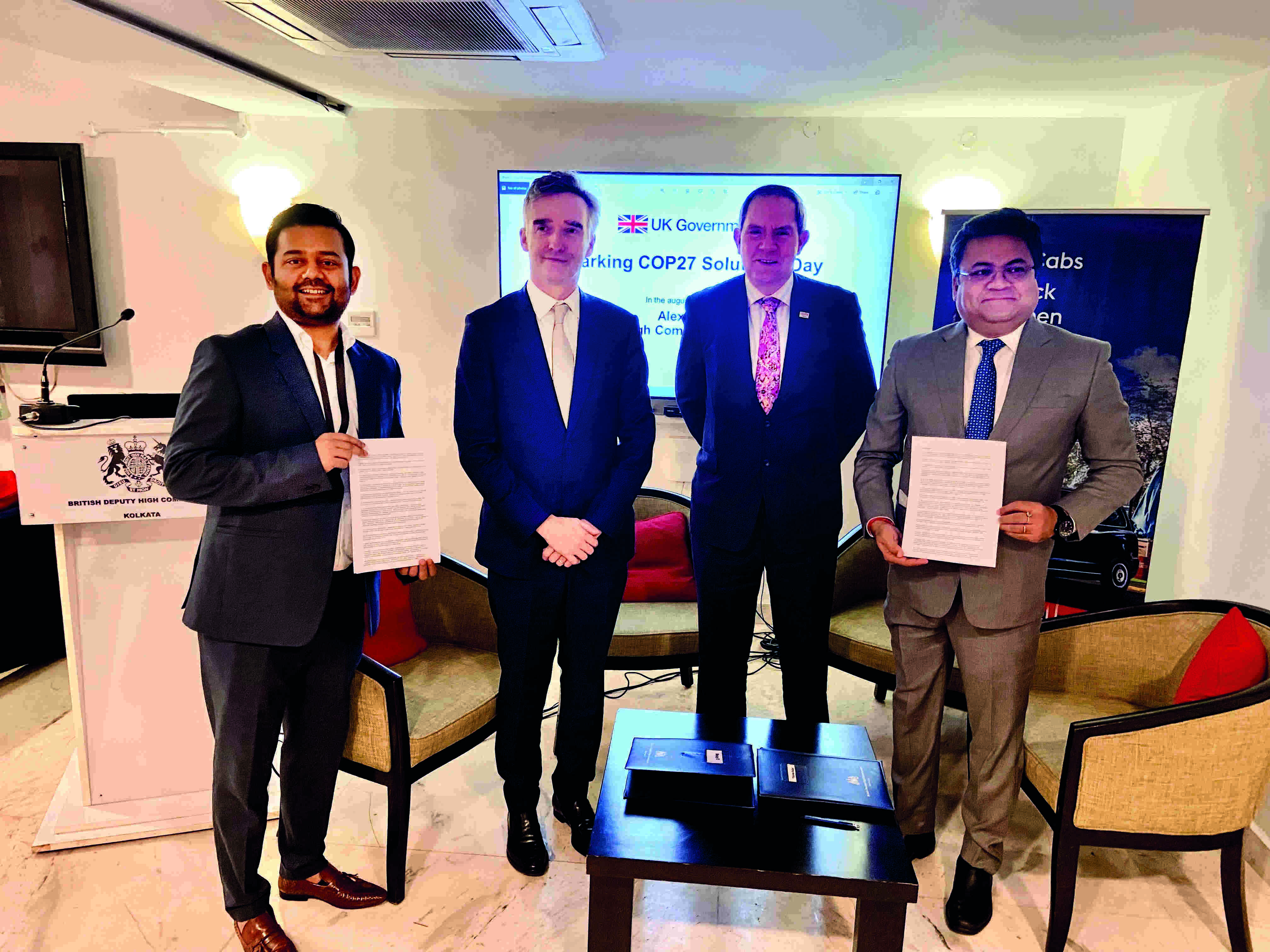 2 city firms ink pact for joining UK initiative on zero emission vehicles 2 city firms ink pact for joining UK initiative on zero emission vehicles