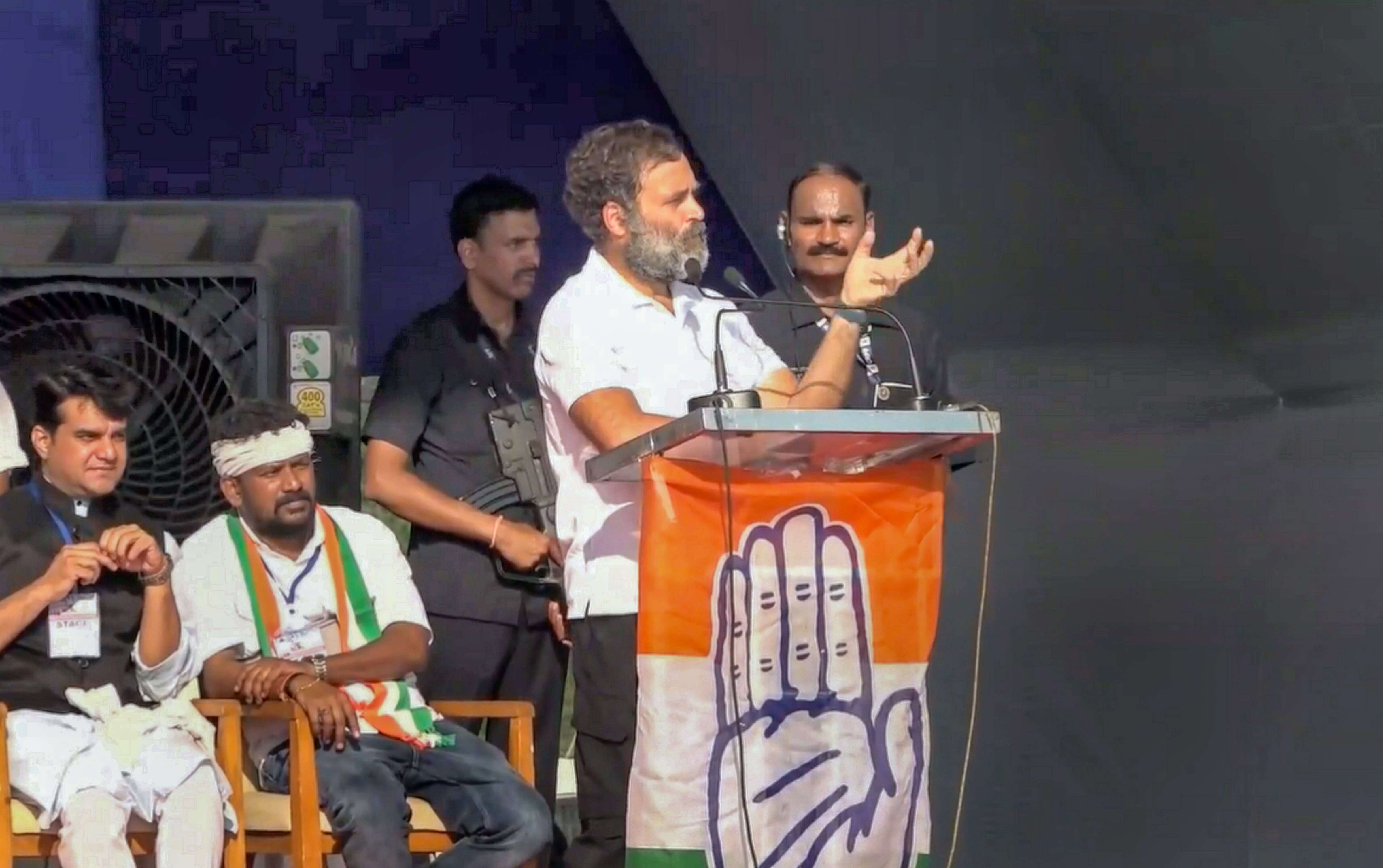 Rahul hits Gujarat campaign trail after taking break from yatra, says BJP out to make tribals homeless Rahul hits Gujarat campaign trail after taking break from yatra, says BJP out to make tribals homeless