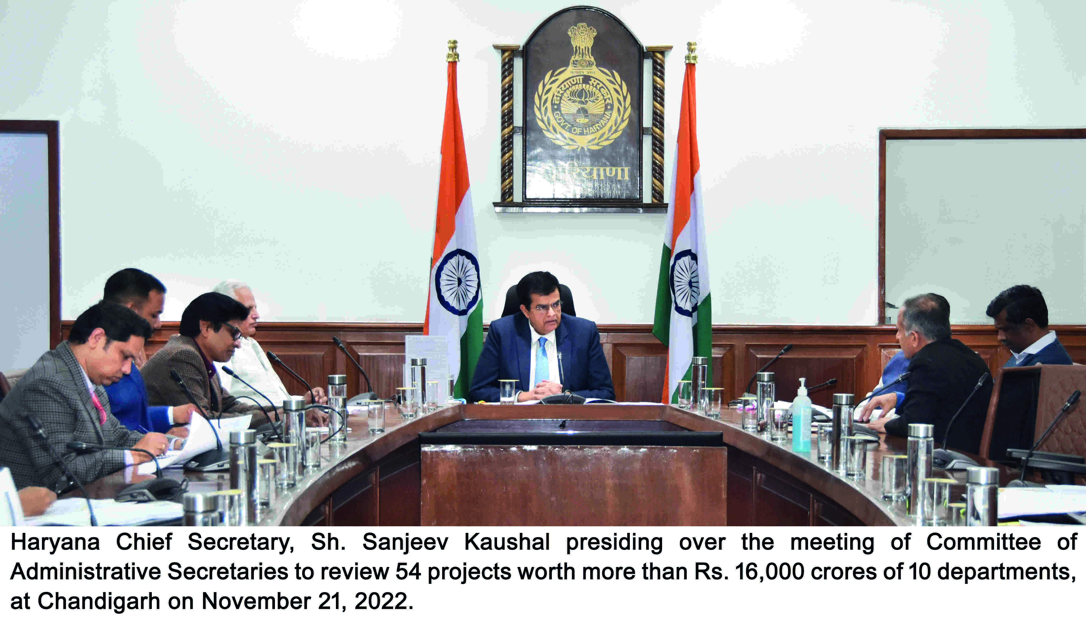 Haryana CS Kaushal reviews progress of Rs 16K crore projects Haryana CS Kaushal reviews progress of Rs 16K crore projects
