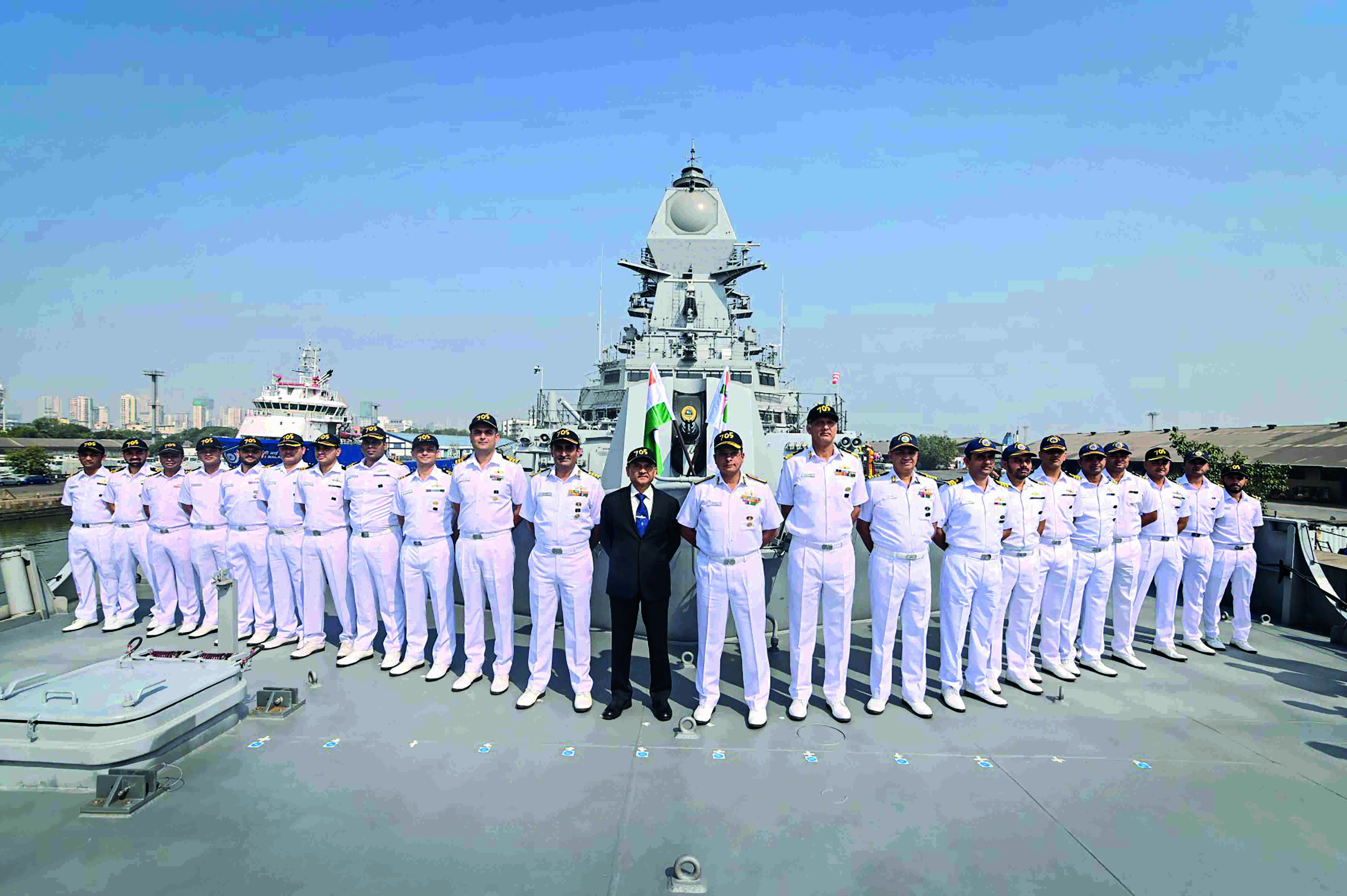 2nd stealth-guided missile destroyer under Project 15B delivered to Navy 2nd stealth-guided missile destroyer under Project 15B delivered to Navy
