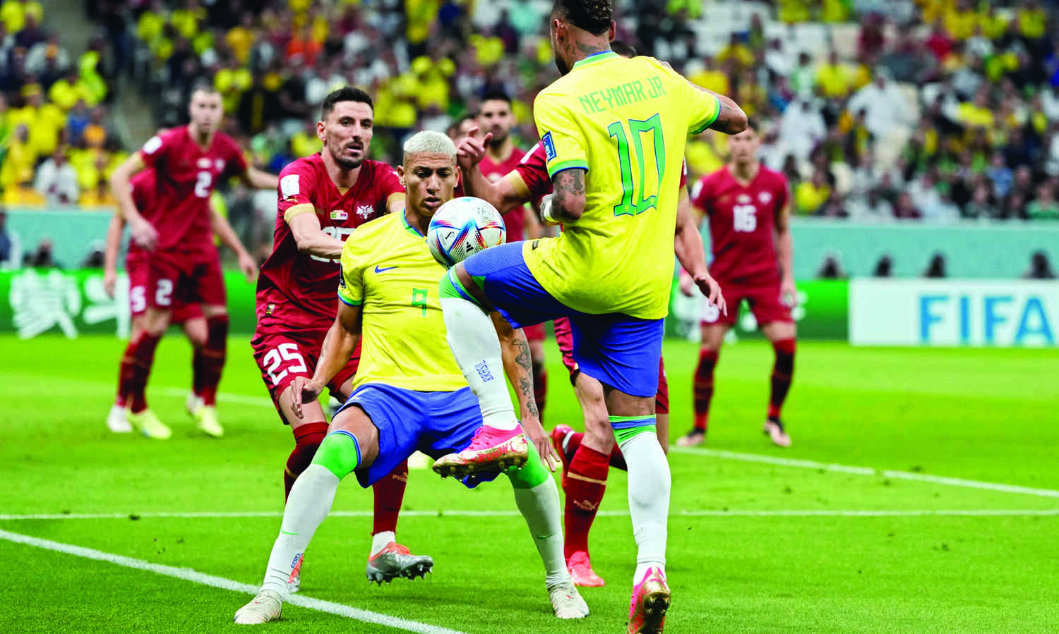 FIFA WC: Brazil outclass Serbia 2-0