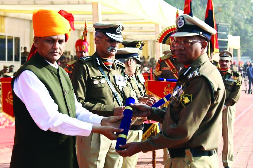 Police medals awarded at 58th BSF Raising Day Parade Police medals awarded at 58th BSF Raising Day Parade