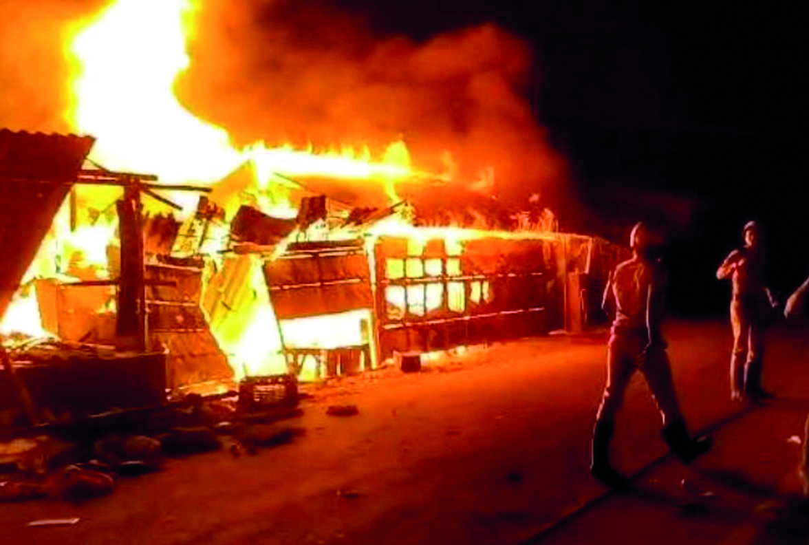 New Town: At least 18 shops gutted in fire New Town: At least 18 shops gutted in fire