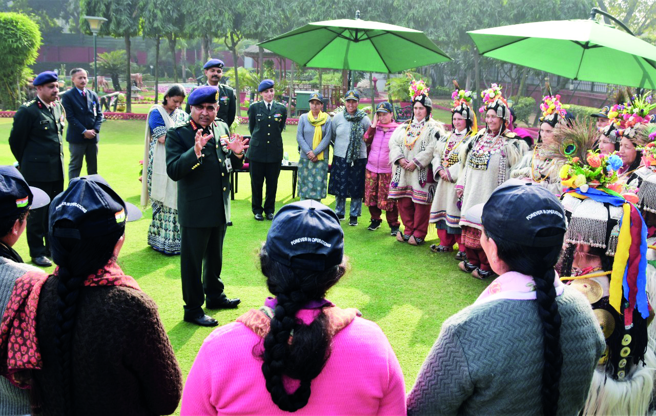 Gen Pande meets natl integration tour group Gen Pande meets natl integration tour group
