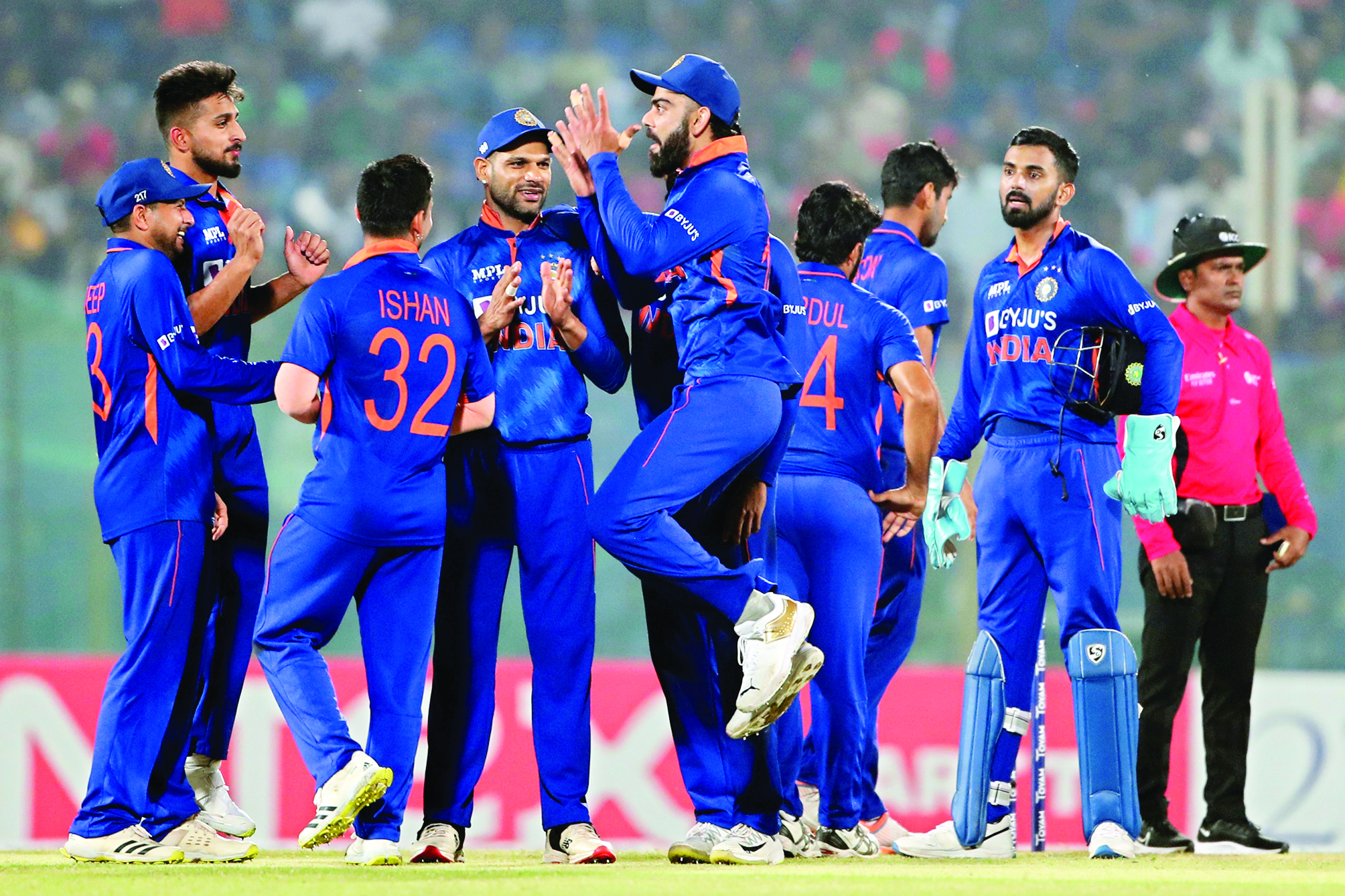 Team India salvage pride in final ODI against Bangladesh Team India salvage pride in final ODI against Bangladesh