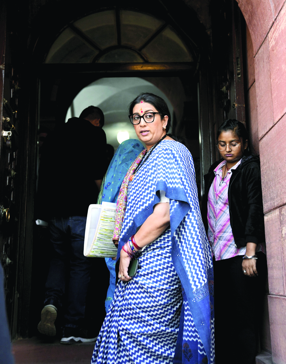 Smriti Irani, Chowdhury spar over use of word gentleman in Lok Sabha