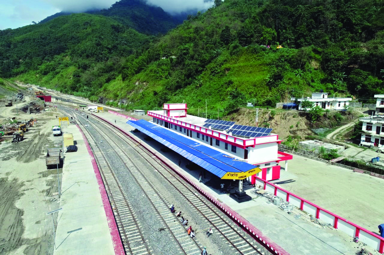 Jiribam-Imphal new line railway project work progressing steadily Jiribam-Imphal new line railway project work progressing steadily