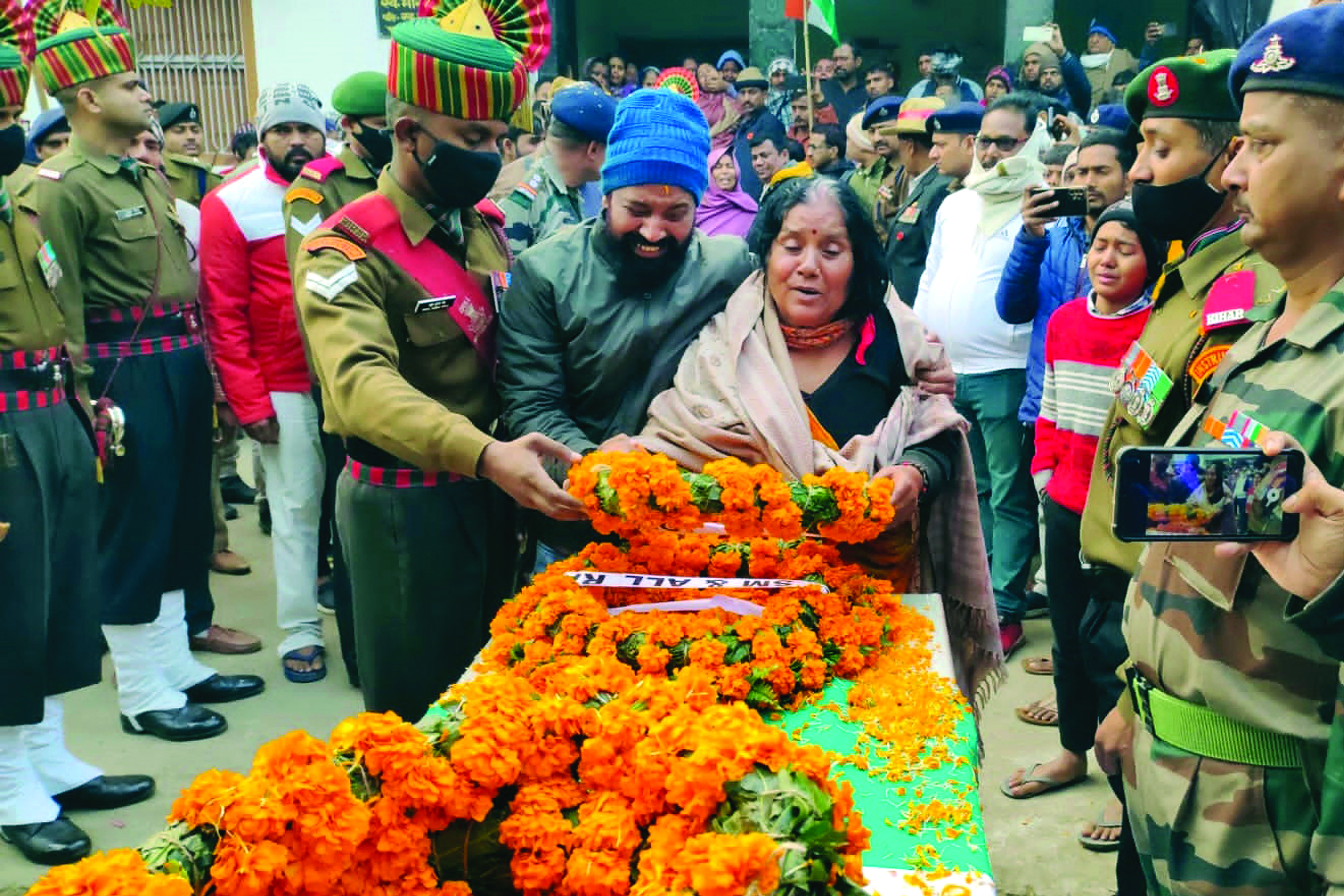 Last rites of 8 soldiers killed in Sikkim accident held with full state honours Last rites of 8 soldiers killed in Sikkim accident held with full state honours